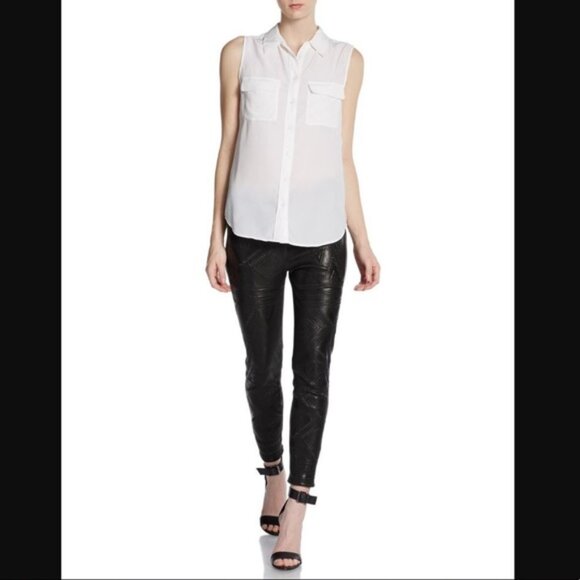 Like NEW Real Leather Revolve Embossed Pants - XS - Picture 2 of 6